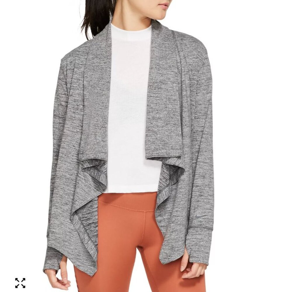 Nike || Draped Asymmetrical Performance Yoga Cardigan